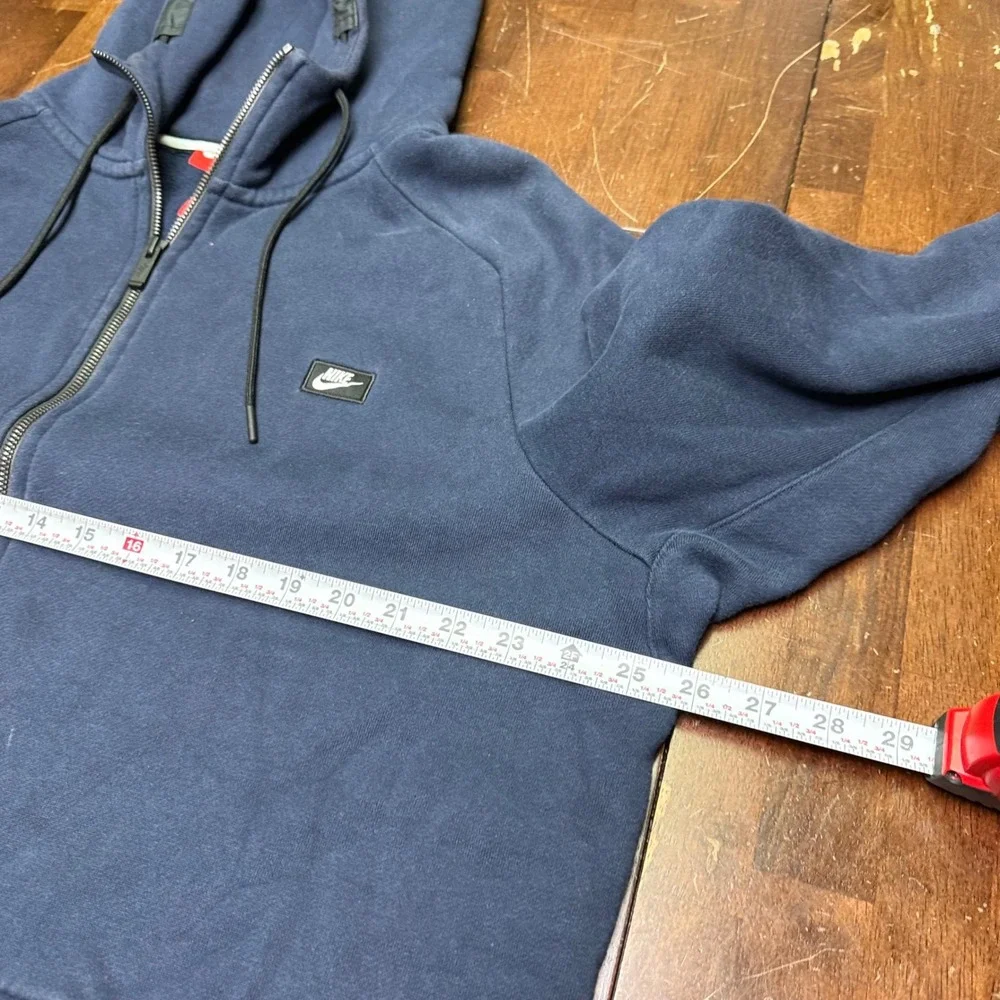 Nike Full Zip Hoodie Mens XXL Navy Blue Sportswear Fleece 835858-451